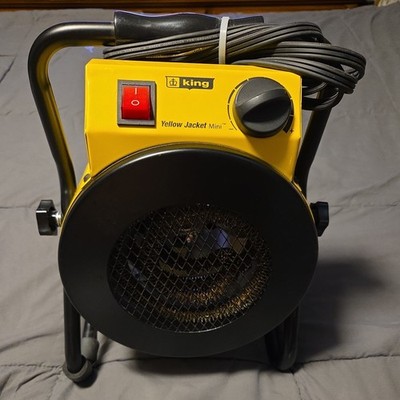 King Yellow Jacket Electric 1500W 120V Portable Garage/Shop Heater - Yellow