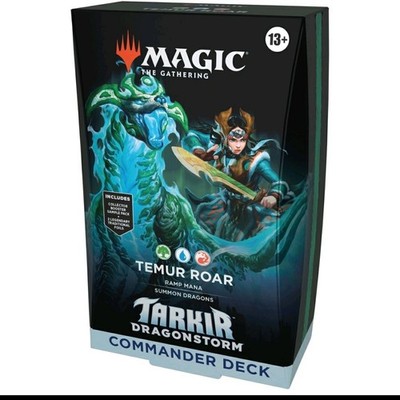 MTG: Temur Roar - Tarkir Dragonstorm - Sealed Commander Deck Magic The Gathering