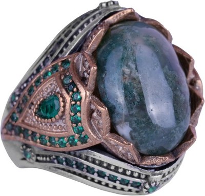 KAMBO 925 Sterling Silver Men's Ring Handmade Turkey