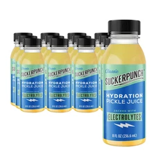 Hydration Pickle Juice, with Electrolytes, Invigorating Dill, Low Sugar, Kosher,