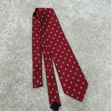 Brooks Brothers 346 Red Silk Necktie Tie Men's 3.75" x 60"