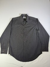 Calvin Klein Men Casual Button Down Shirt Long Sleeve Size 15 1/2 32/33