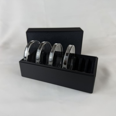 Storage Container for 5oz Silver or Copper Rounds in Capsule Black