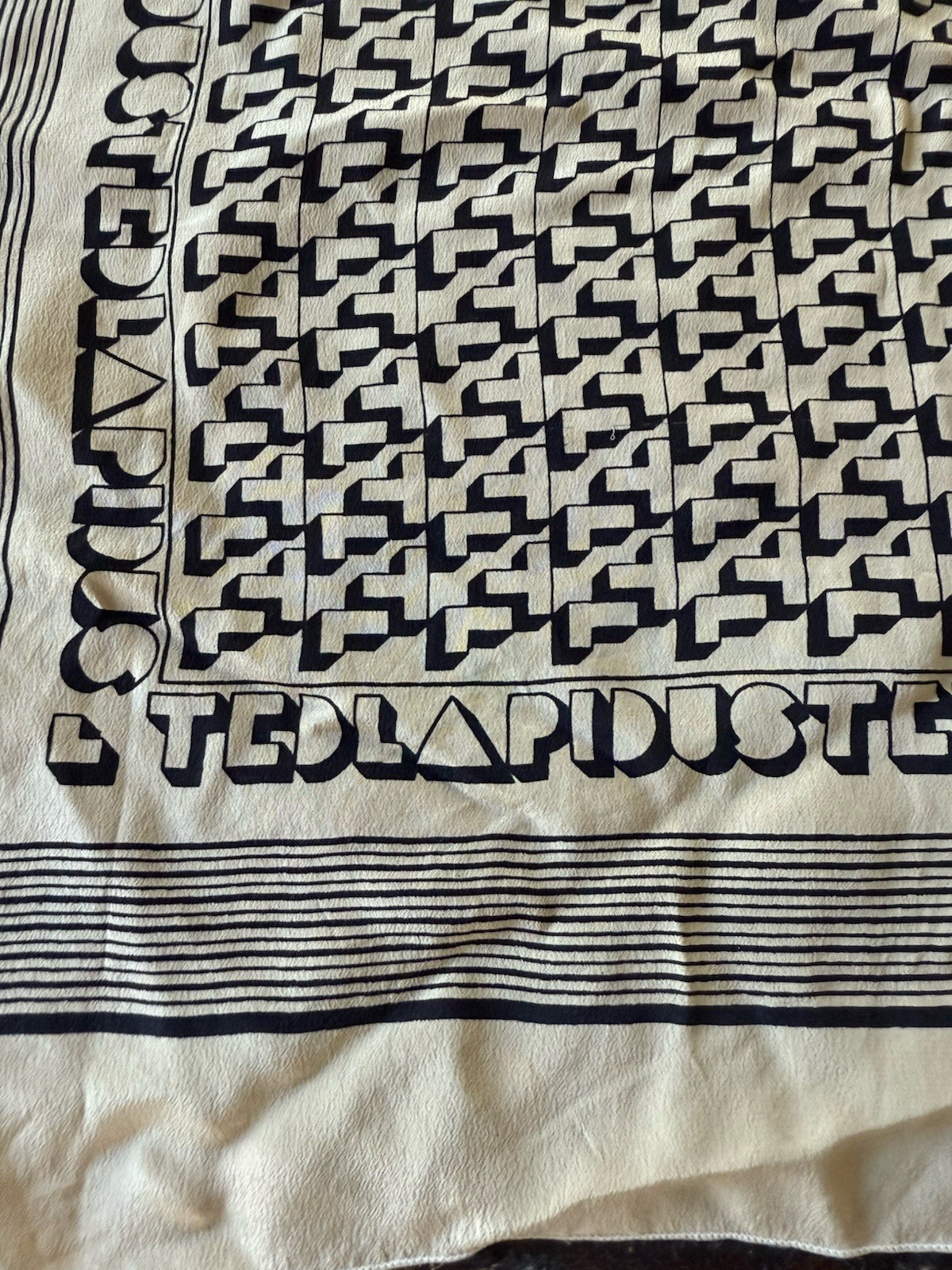 Vintage Ted Lapidus Silk Scarf