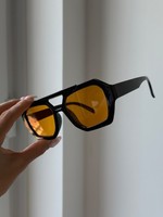 Orange sunglasses black frame