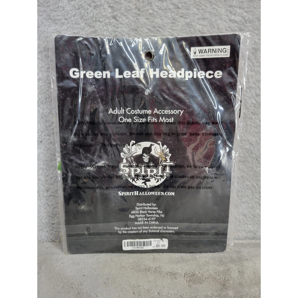 Spirit Halloween Tocado Hoja Verde Adulto Disfraz Accesorio Talla Única Foto 3 de 3