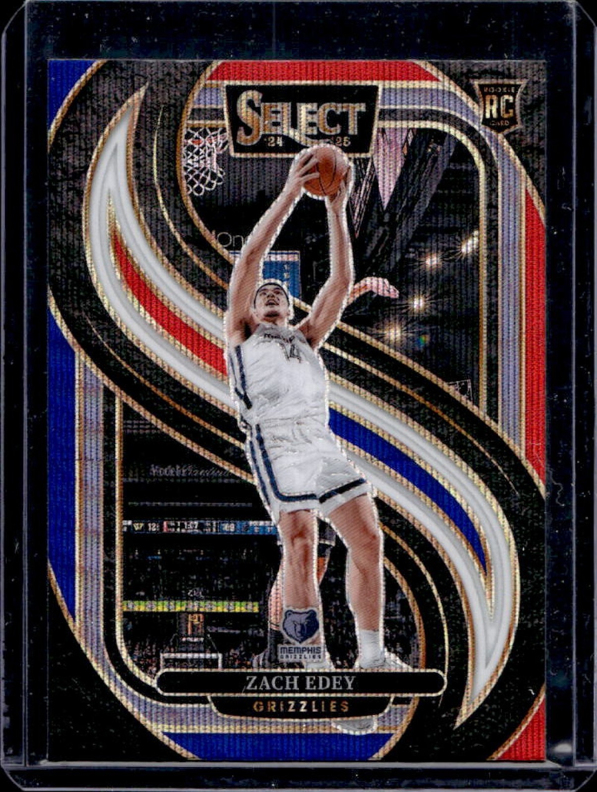 2024-25 Select Zach Edey Premier RC Tri-Color Prizm Rookie #192 Grizzlies
