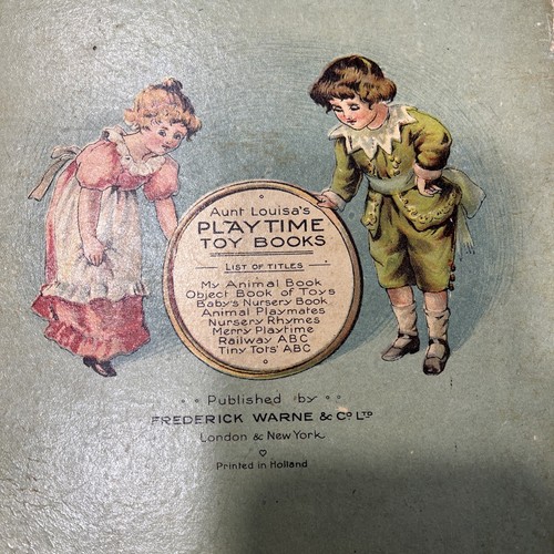 Tante Louisa SPIELZEIT Spielzeugbücher—Das Eisenbahn ABC—Stoff gefüttert—1800er - Bild 14 von 24