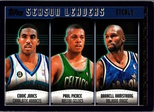 2000-01 Topps #153 Steals Leaders Eddie Jones/Paul Pierce/Darrell Armstrong