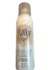 Jerome Russell Punky Temporary Hair and Body Glitter Color Spray - Silver,...