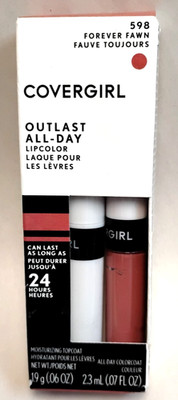 Covergirl Outlast All Day Lip Color 598 Forever Fawn .13oz Liquid Lipstick New