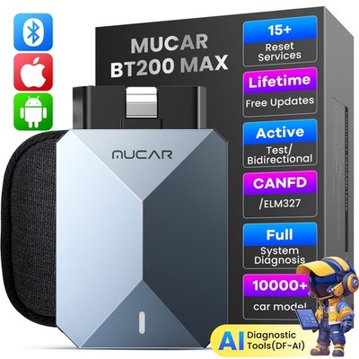 MUCAR BT200 MAX KFZ OBD2 Diagnosegerät All System 15+ Reset Globale Version 2026