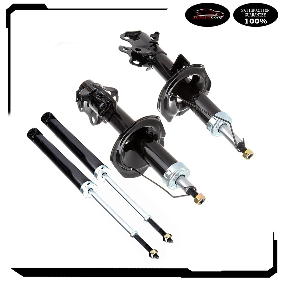 Front Rear Shocks Struts Absorber Set (4) For 2007-2010 2012 Nissan Tiida Versa - Image 3 of 4