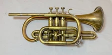 Vintage Nadir Ali brass cornet instrument trumpet horn..Nice condition