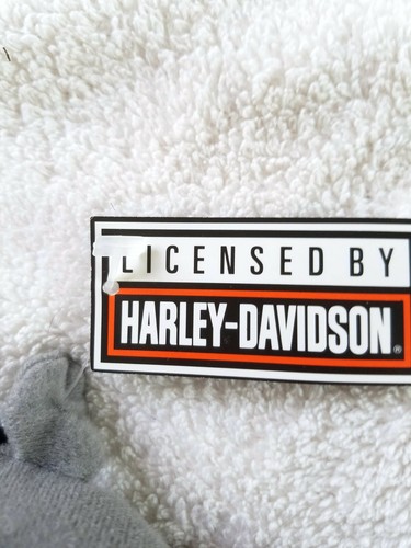 Harley Davidson Hog ~ Faux Leather Vest, Wristbands ~ 9 in ~ 1993 ~ Vintage - Picture 4 of 5