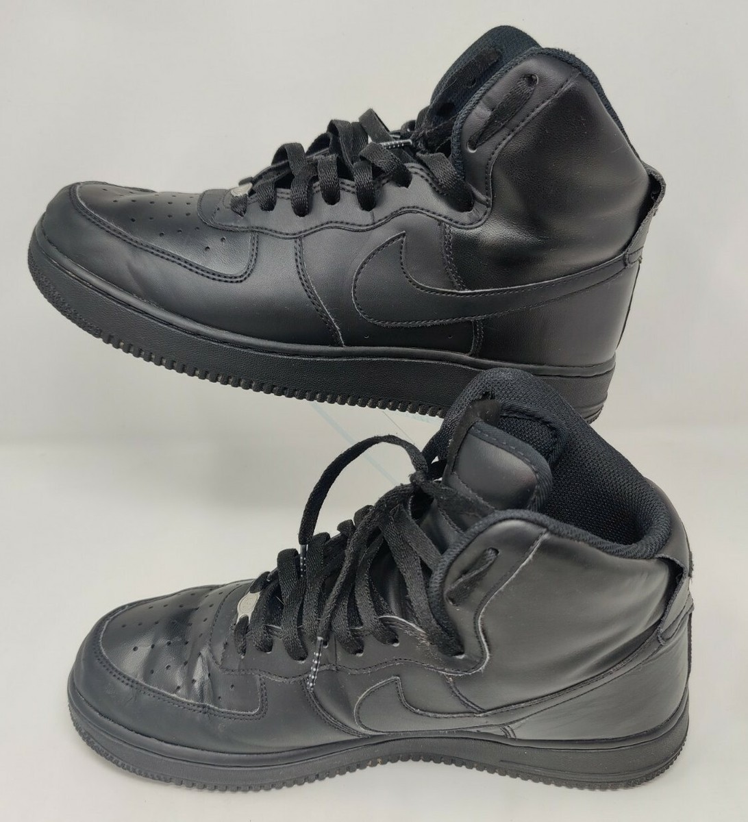 Nike Air Force 1 High 07 LV8 Triple Black Uptown Size 10
