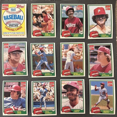 Juego completo de 132 cartas de béisbol Coca Cola 1981 de Topps los 11 equipos - Imagen 5 de 13