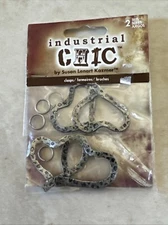 Susan Lenart Kazmer INDUSTRIAL CHIC JEWELRY Heart Clasps 2 Sets