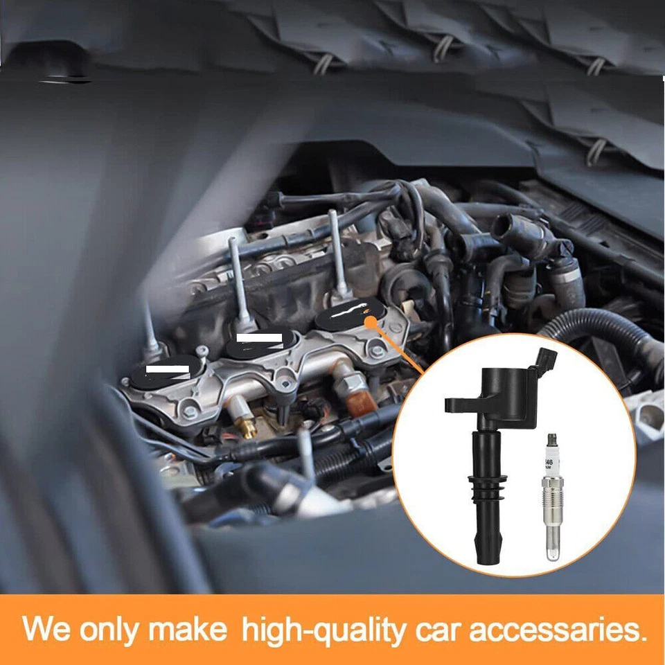 Катушка зажигания DG511 с свечами зажигания платиновая для 2004-2008 Ford F-150 5,4 л 8 шт. - Изображение 2 из 4