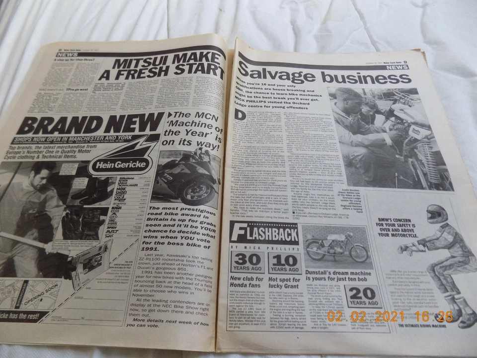 Motor Cycle news/30,10,1991/Triumph Trident 750/GSX-R1100/Montesa cota 311 - Image 4 of 4