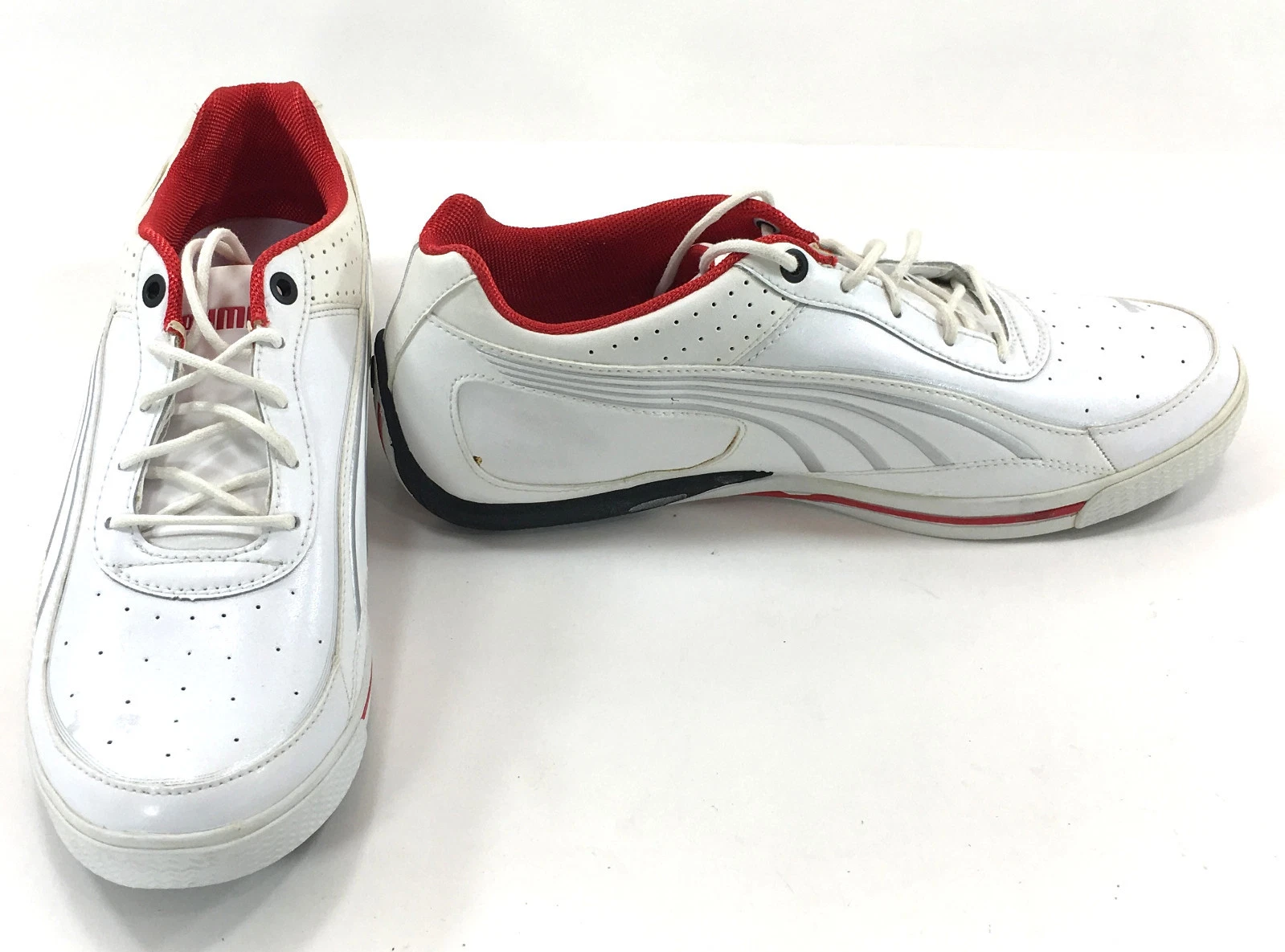 Puma Shoes SL Street Lo NM scarpe da ginnastica basic in pelle bianco rosso sneakers taglia 8 5