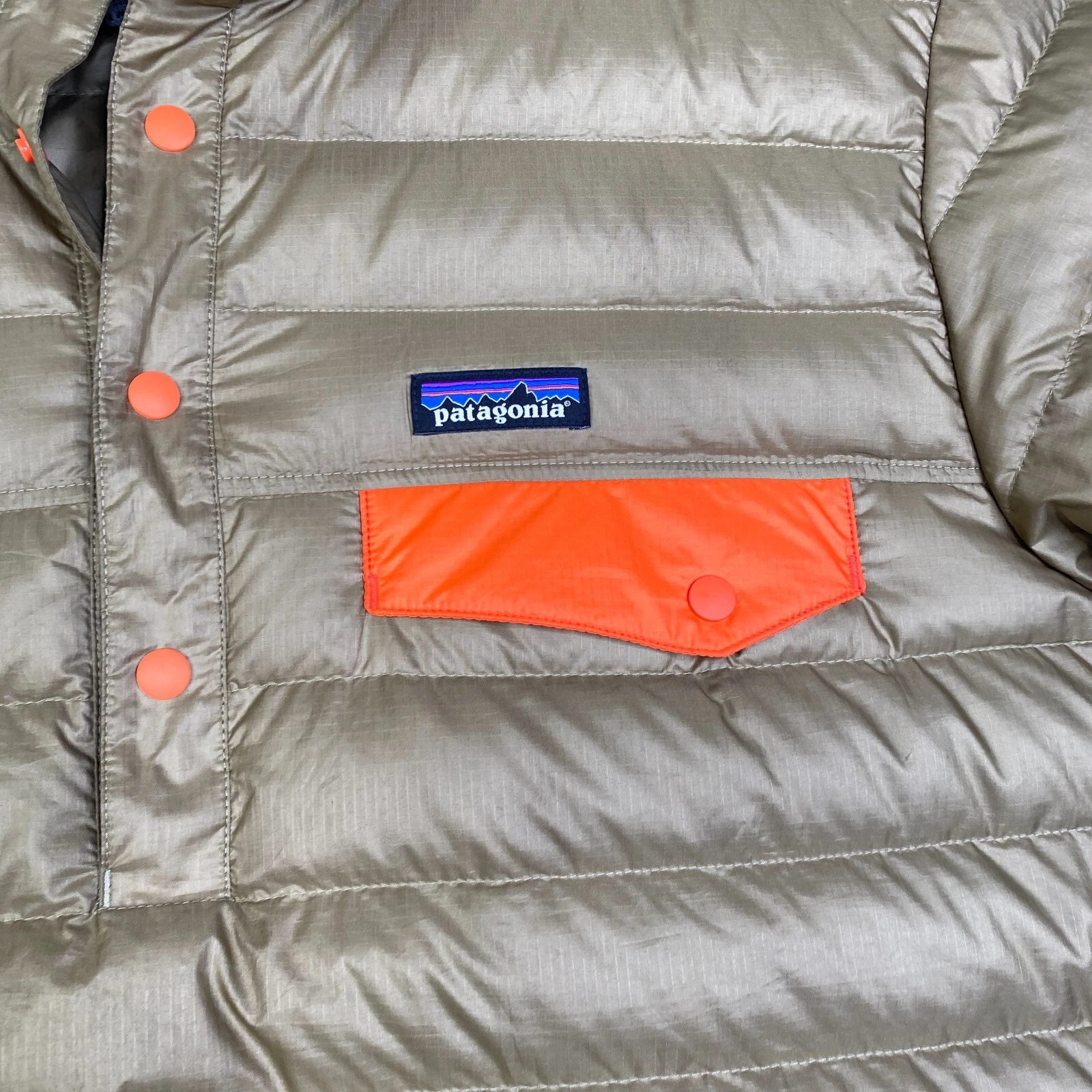 patagonia snap t puffer goose down ribbed jacket