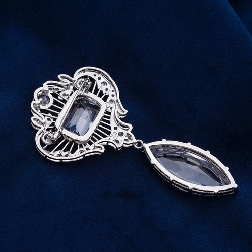 Cullinan VI and VIII Brooch, Royal Collection Full Size Replica, 5A CZ - Picture 6 of 24