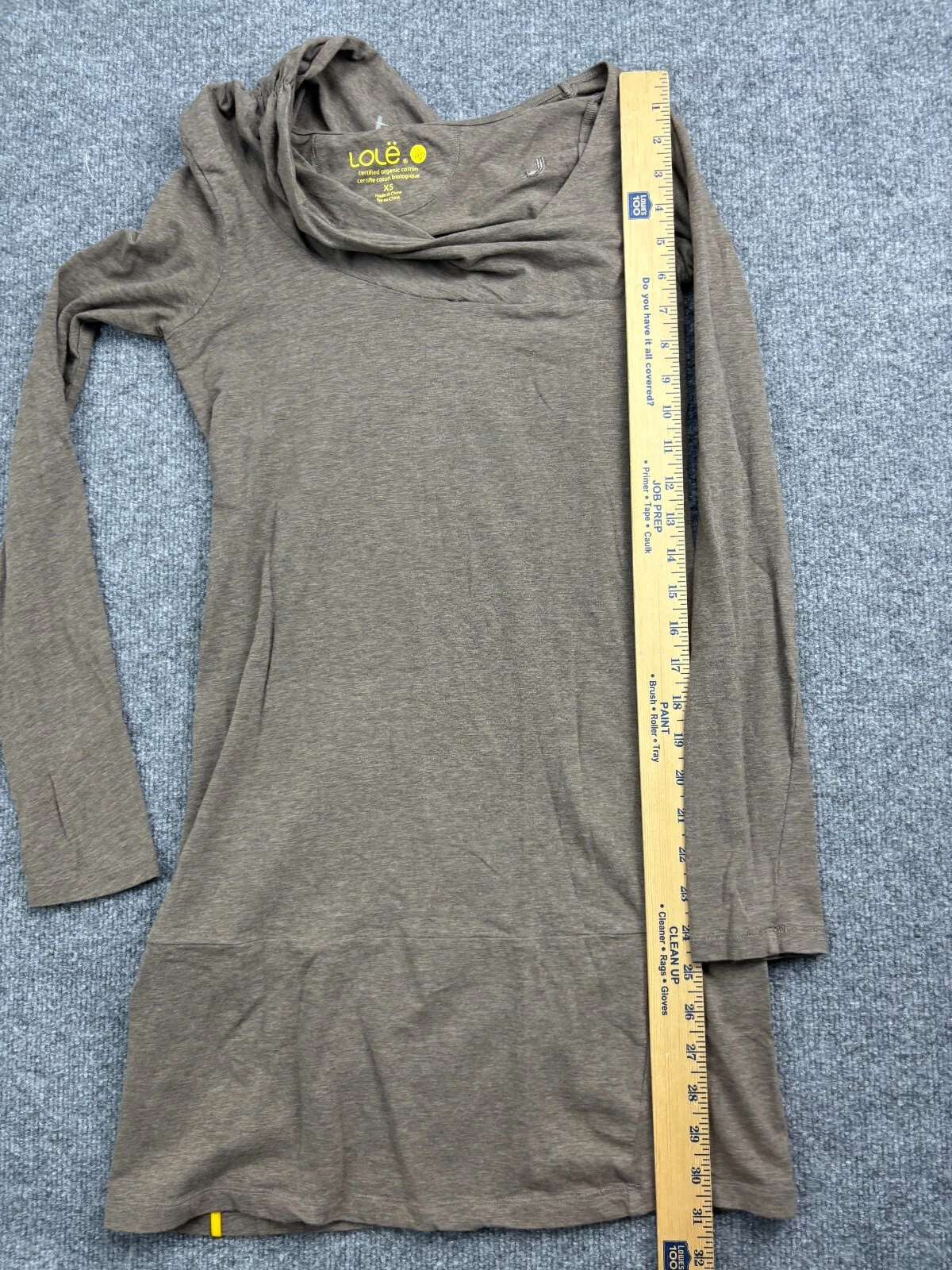 lole dress cowl neck long sleeve tunic 