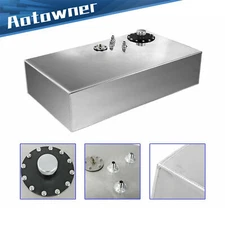 17 Gallon/64L Fuel Cell Gas Tank w/ Cap & Level Sender Street Rod Aluminum Race