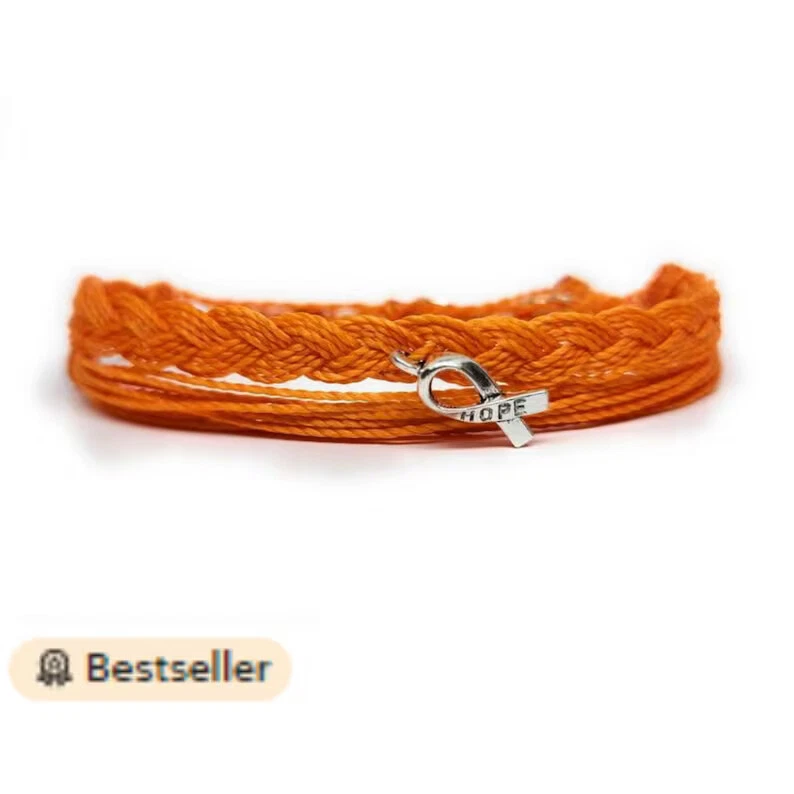 Orange Awareness Bracelet: Rumi Sumaq String Bracelets