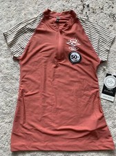 NWT Rip Curl UPF 50 Blush Fitted Performance Rash Guard Swim Shirt 8 XS