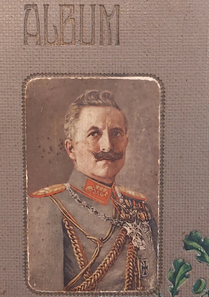 ÁLBUM DE FOTOS ALEMÁN PRIMERA GUERRA MUNDIAL EMPERADOR WILHELM PATRIÓTICO ALEMANIA PRIMERA GUERRA MUNDIAL PERFECTO ESTADO Foto 2 de 4