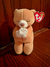 Retired 1998 Ty Beanie Baby "Hope" the Praying Bear with Rare Tag Errors