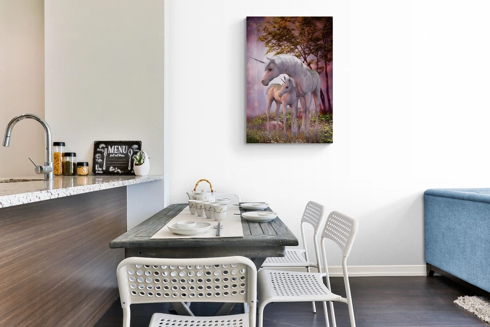 STUNNING UNICORN CANVAS PICTURE PRINT WALL ART - Image 4 of 4