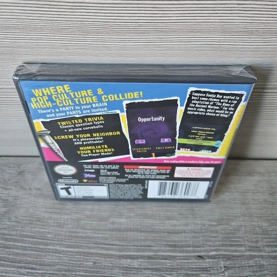 You Don't Know Jack The Irreverent Trivia Party Game Nintendo DS 2011 Sealed New - Image 3 of 4