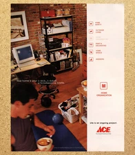 Ace Hardware Home Castle Helpful Folks - Magazine Print Ads Ephemera Art 2001