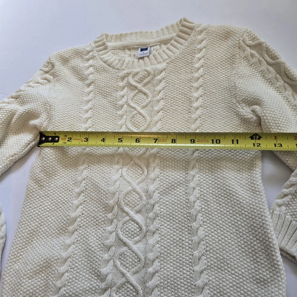 Suéter Janie and Jack Tejido con Cable Talla 4 Mezcla de Lana Pescador Clásico Foto Familiar Foto 4 de 4