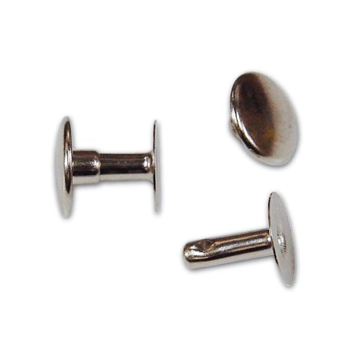 Rivetti in acciaio Nichelato Maschio-Femmina 3x6 mm Cf 1000Pz