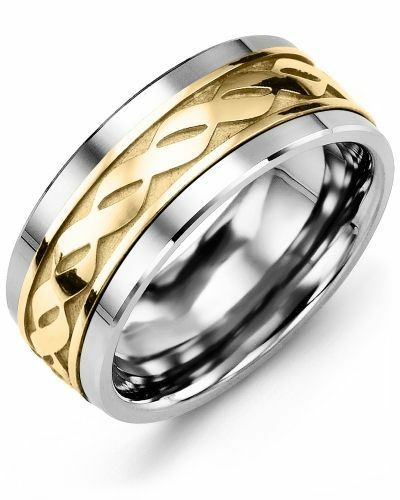 Two Tone Infinity Band Ring Solid 925 Sterling Silver Ring RSG 441 - Picture 2 of 4