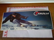 ADESIVO VINTAGE STICKER kleber TYROLIA SCI SKI ATTACCHI