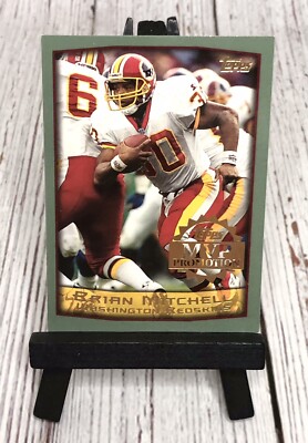 1999 Topps MVP Promotion Football Brian Mitchell / 100 Washington Redskins
