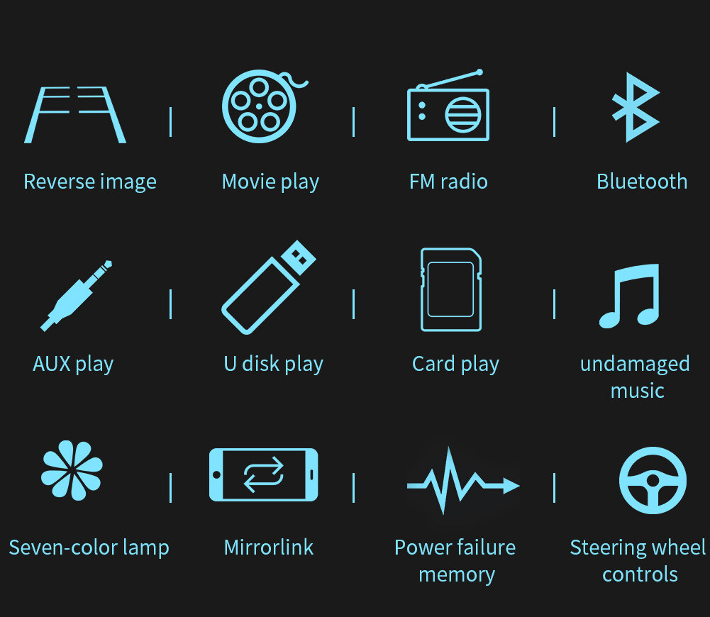 Image 2 - 7" Double 2DIN Car MP5 Player Bluetooth Touch Screen Stereo Radio USB AUX Camera