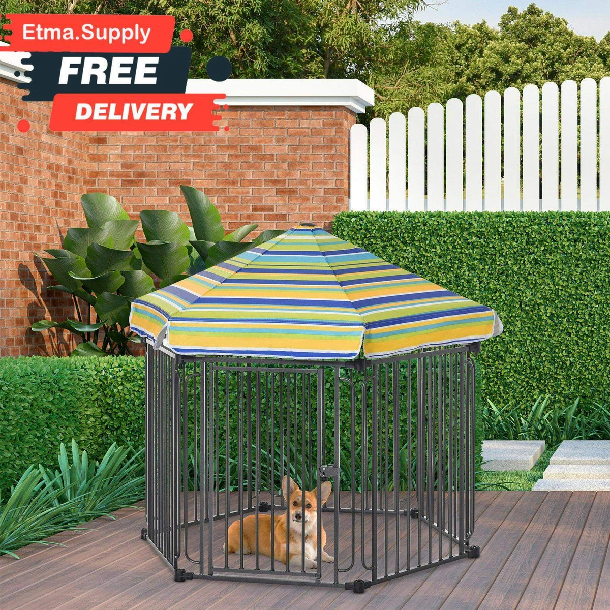 Dog top pen canopy