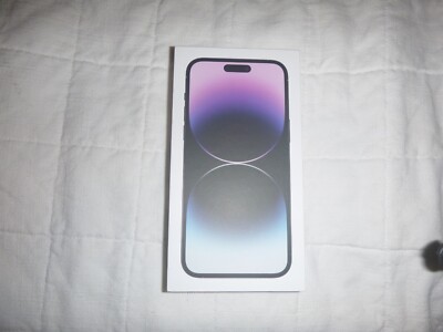 Apple iPhone 14 Pro Max 256GB deep purple EMPTY BOX with booklet and sticker
