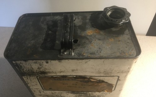 Ancien bidon Klüber Lubrication KR 29 EHD old oil can alter Ölkanister - Picture 5 of 5