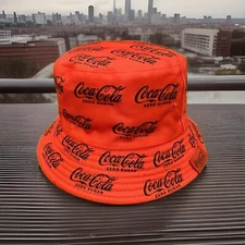 (Reversible) Coke Coca-Cola Zero Sugar Bucket Hat Classic Logo - Red/Black/White