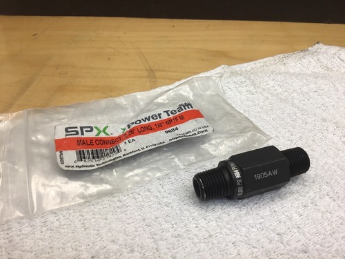 Conector macho SPX POWER TEAM 9684-1/4"" largo, extremos macho 1/4"" NPTF - Imagen 3 de 3