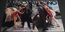 1987 Print Ad Sexy Fashion Heels Long Legs Lady Blonde Mario Valentino Dress ATS