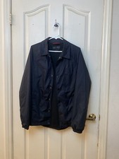 VTG Nike Air Jordan Black On Black Windbreaker Jacket Mens Medium Bred Chicago