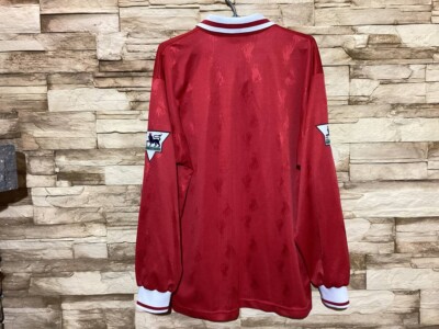LIVERPOOL 1996 1998 HOME FOOTBALL SHIRT SOCCER JERSEY LONG SLEEVE